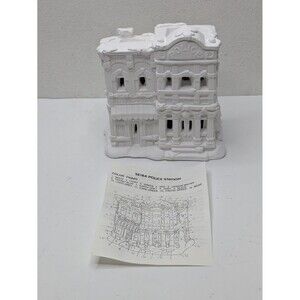 California Creations SE184 POLICE / LAWYER Christmas Village Unsealed Unpainted